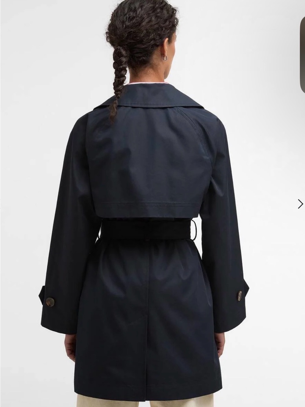 Barbour Adare Showerproof Trench Coat View 2